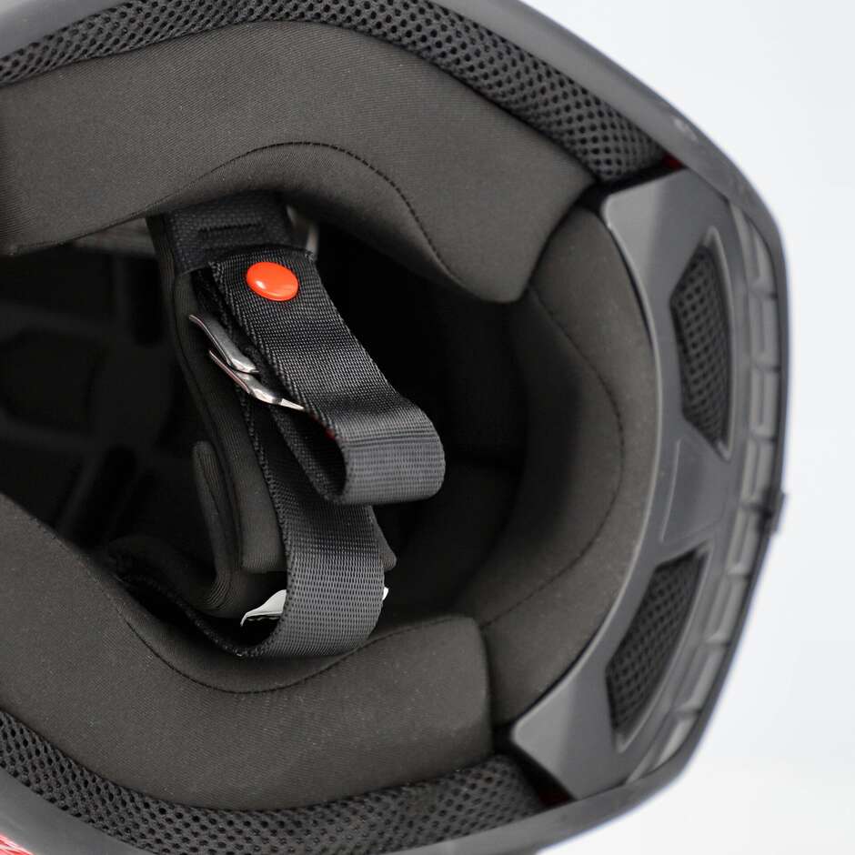 Casque de motocross enduro Acerbis PROFILE JUNIOR pour enfant, rouge et noir