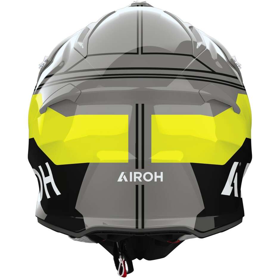 Casque de motocross enduro Airoh AVIATOR ACE 2 FURY, jaune brillant