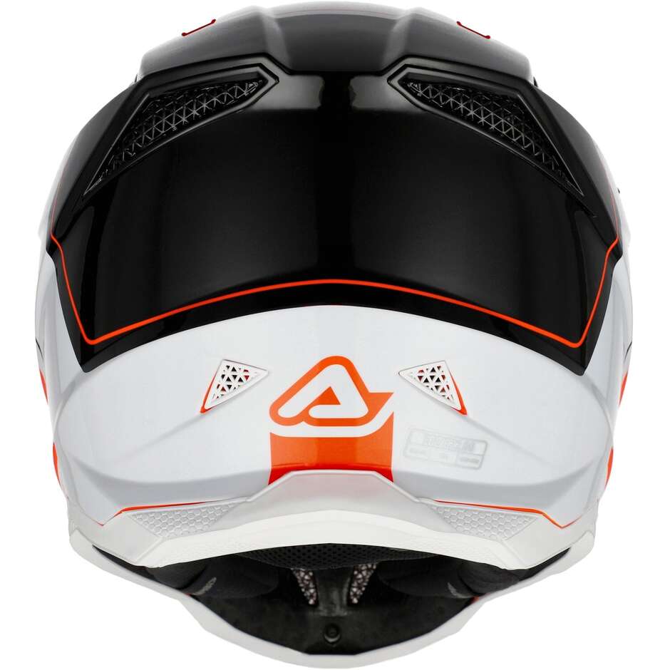 Casque de motocross OFFROAD T711 orange fluo noir