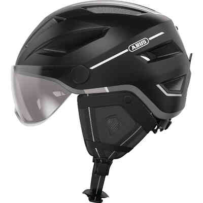 Casque Vélo ABUS – Rouge Cherry Heart, Taille S 48-54 Cm, LED Arrière, Coque In-Mold, Pour Enfant Ou Ado