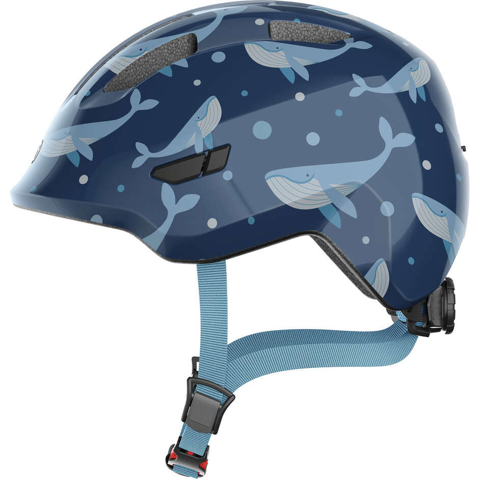 ABUS Smiley 2.1 Casque Vélo Enfant – Lumière LED Arrière, Réglage Zoom Evo Kids, 240g, Tour De Tête 50-55 Cm – Garçons & Filles