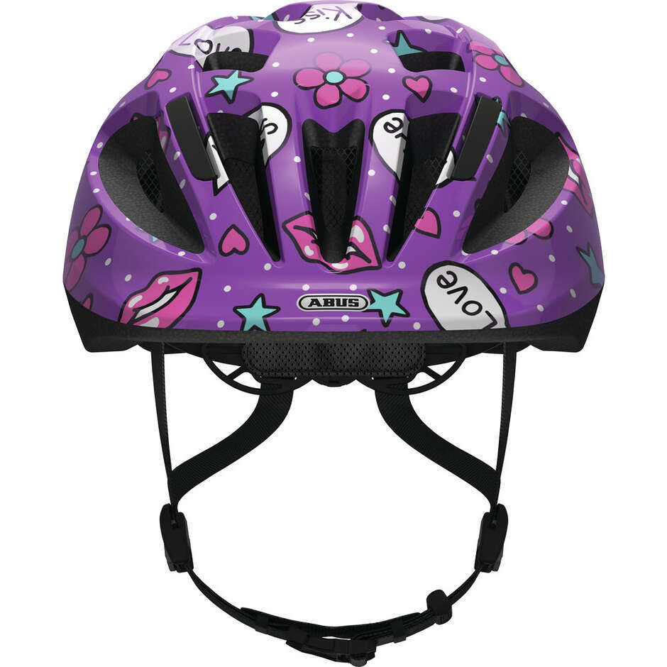 Casque de vélo enfant Abus SMOOTY 2.0 Purple Kisses