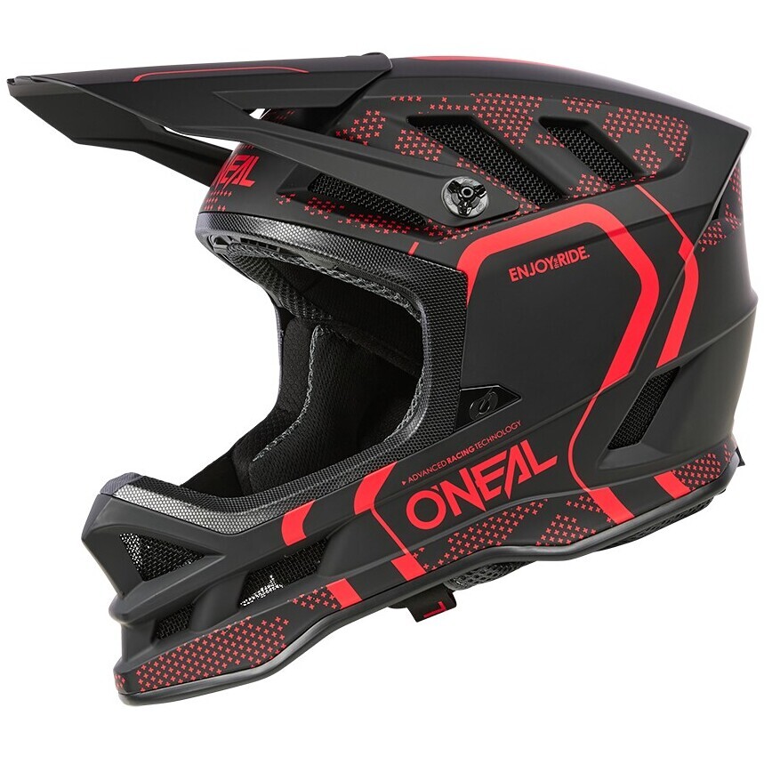 Casque de vélo O Neal Blade Polyacrylite STRIKE noir rouge