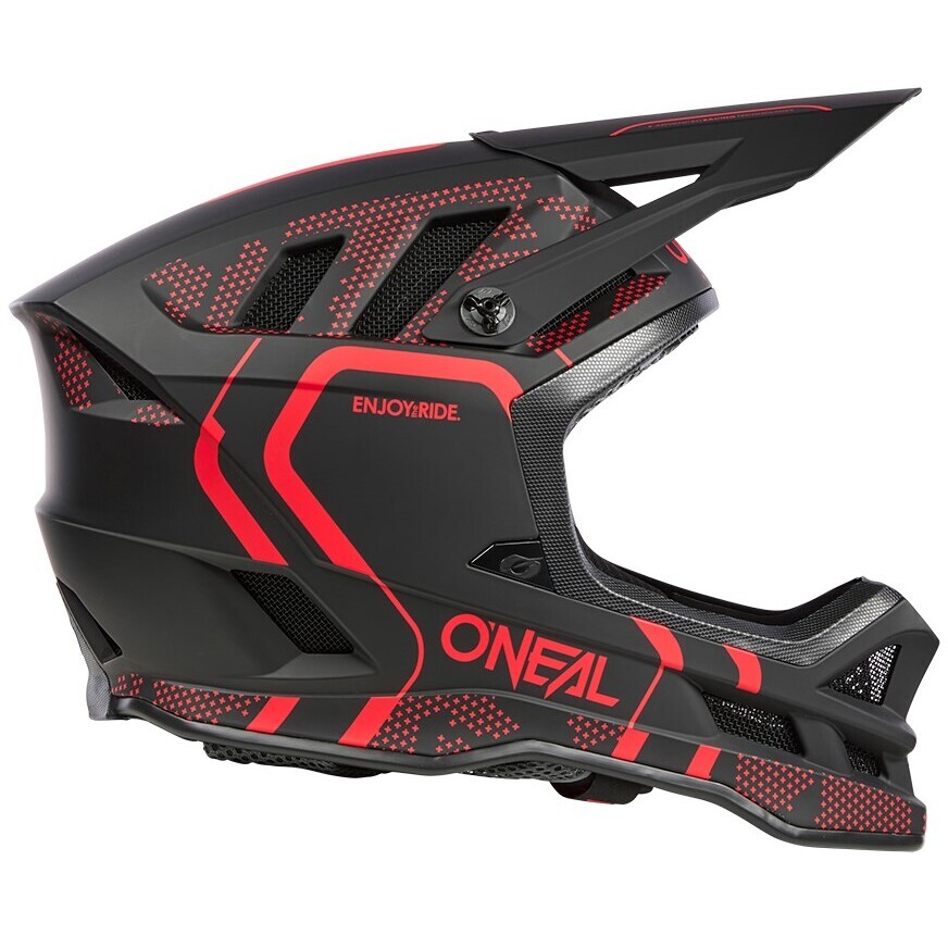 Casque de vélo O Neal Blade Polyacrylite STRIKE noir rouge