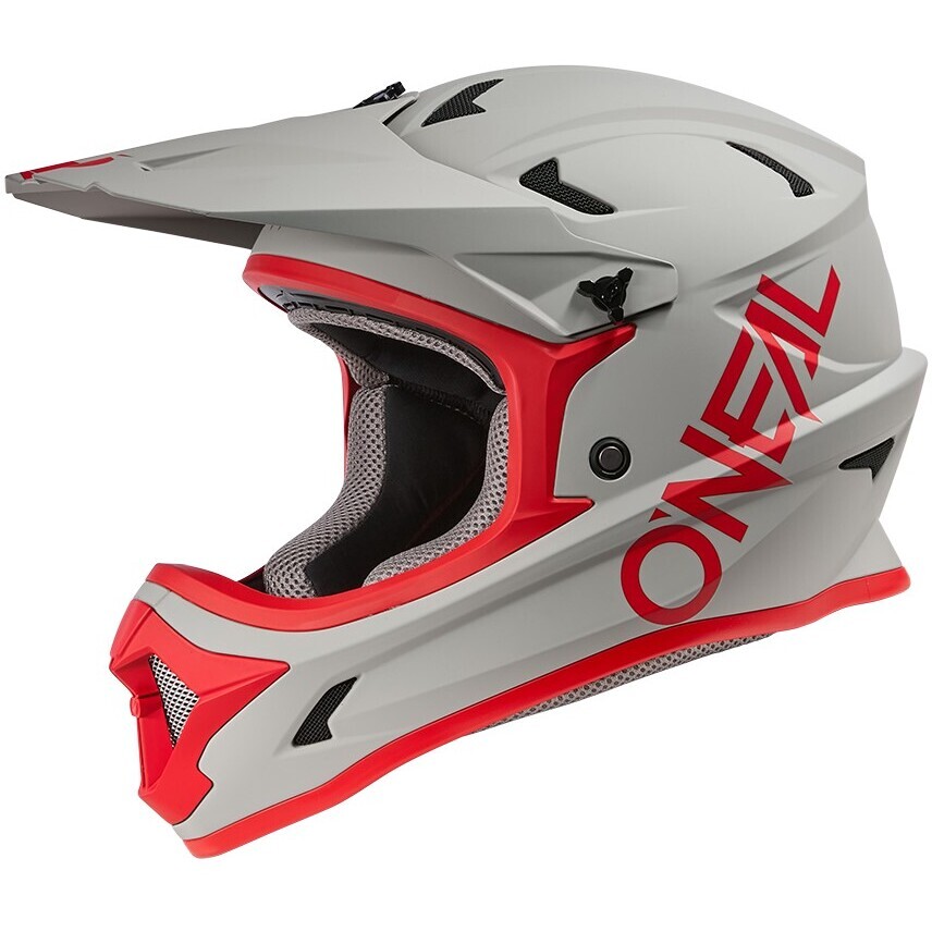 Casque de vélo ONeal Sonus Solid gris rouge