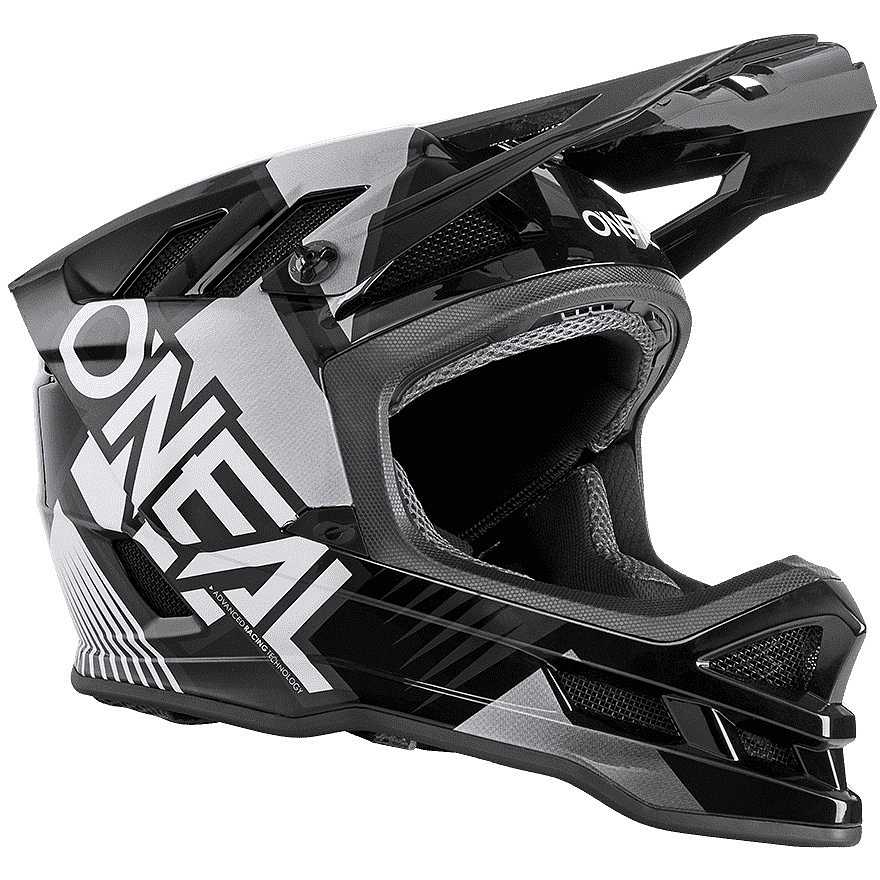 Casque Intégral Vélo Mtb EBike Oneal Blade Polycarbonate Zyphr Bleu Orange P46036