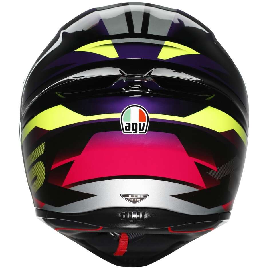 Casque intégral de moto AGV K1 S FASTLAP Noir Violet Rose