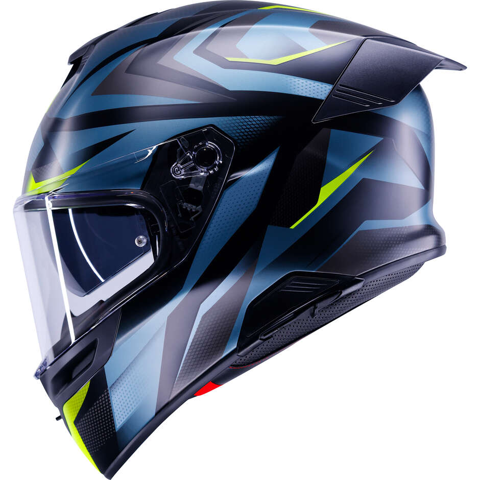 Casque intégral de moto AGV K5 MUNOR Noir mat Jaune fluorescent