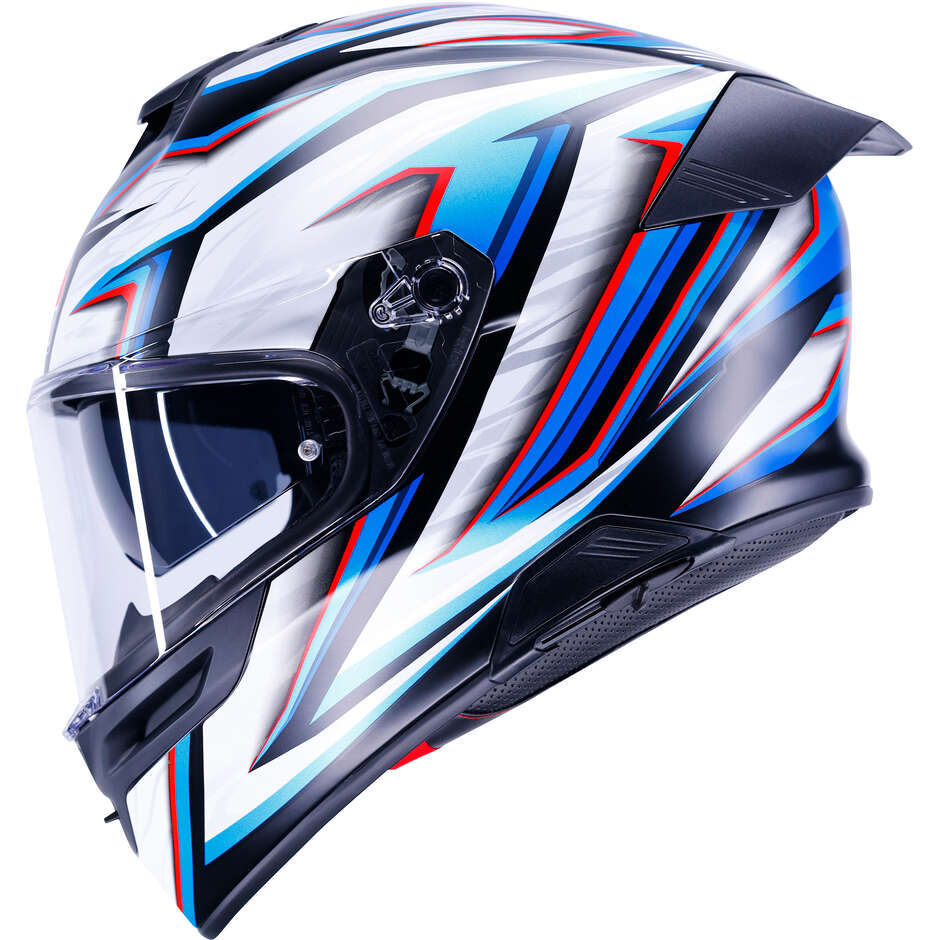 Casque intégral de moto AGV K5 ZENITHAR Noir mat Blanc Bleu