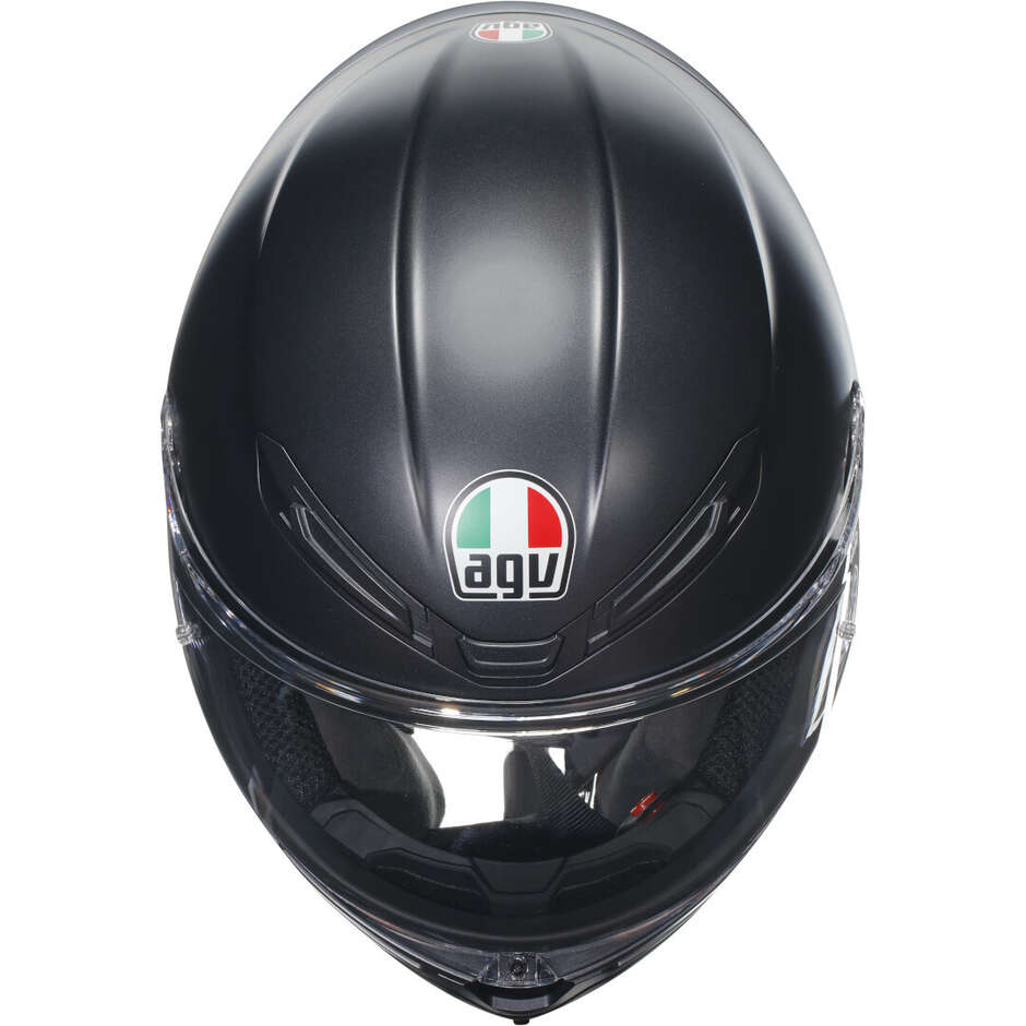 Casque intégral de moto AGV K6 S, noir mat