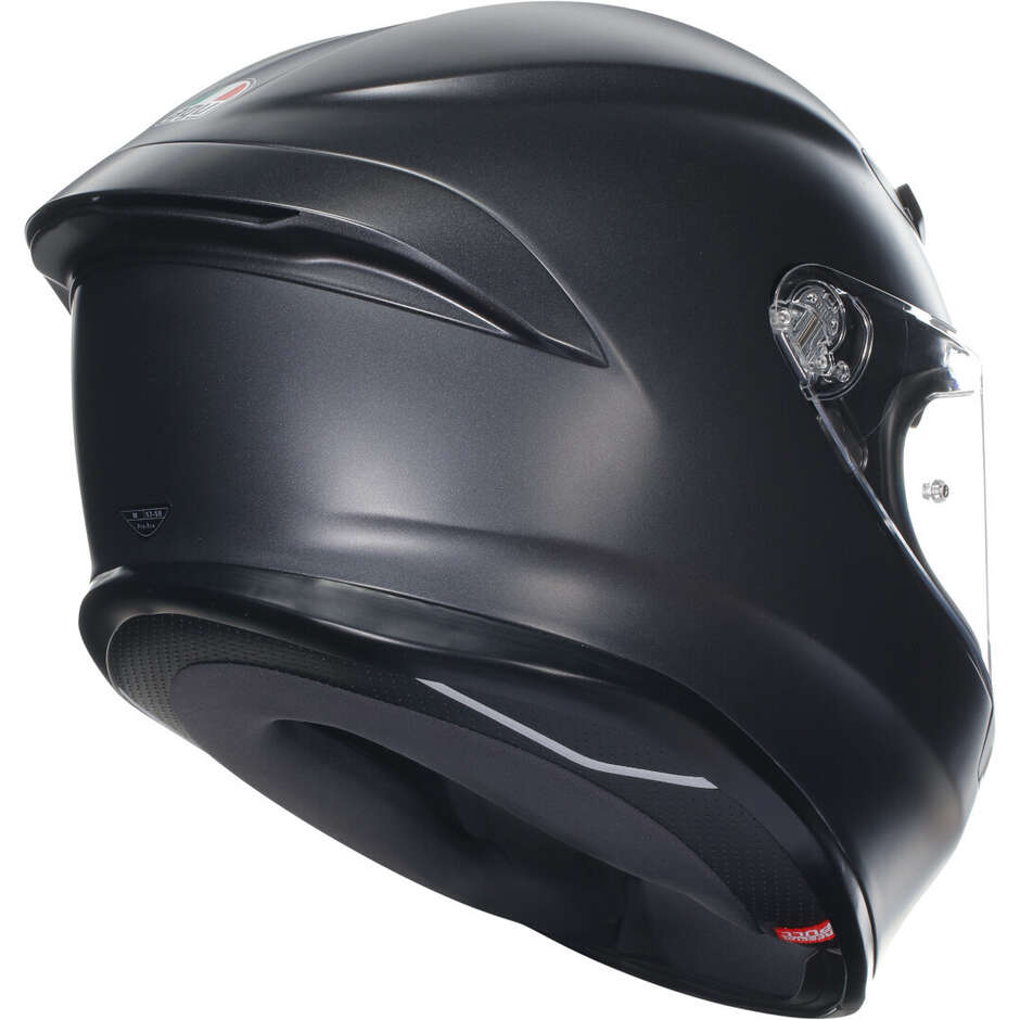Casque intégral de moto AGV K6 S, noir mat