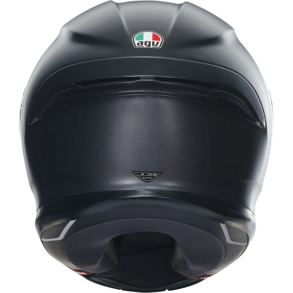 Casque intégral de moto AGV K6 S, noir mat