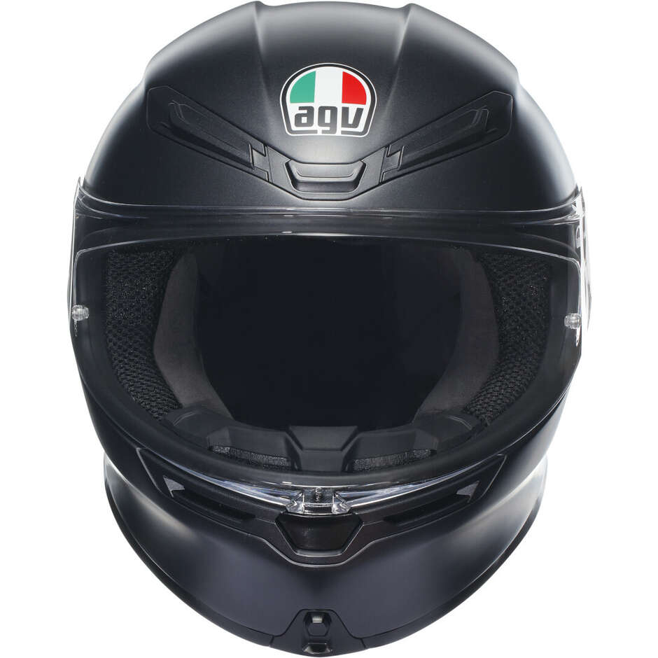 Casque intégral de moto AGV K6 S, noir mat