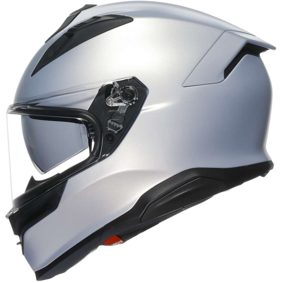Casque intégral de moto AGV K7 MONO, argent mat Prisma