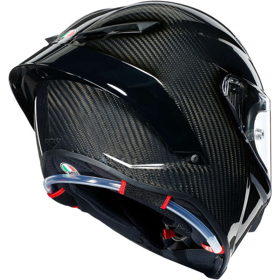 Casque intégral de moto AGV PISTA GP RR MONO en carbone brillant