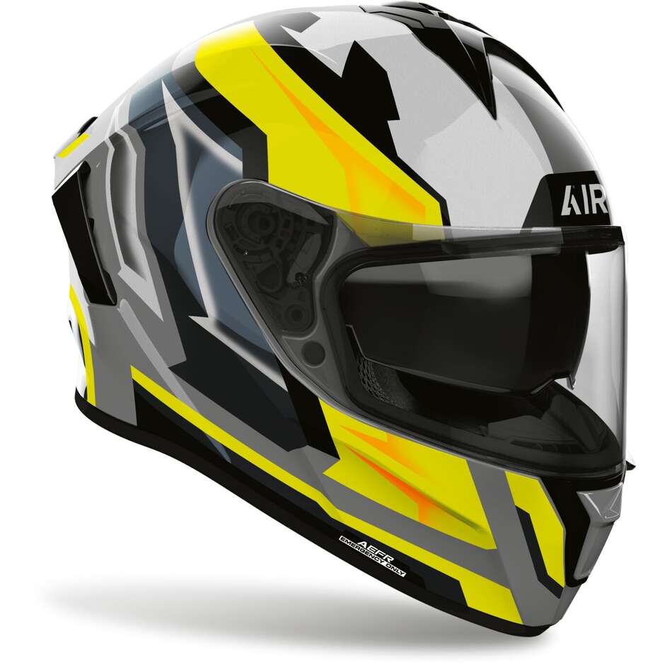Casque intégral de moto Airoh SPARK 2 BLADE jaune brillant