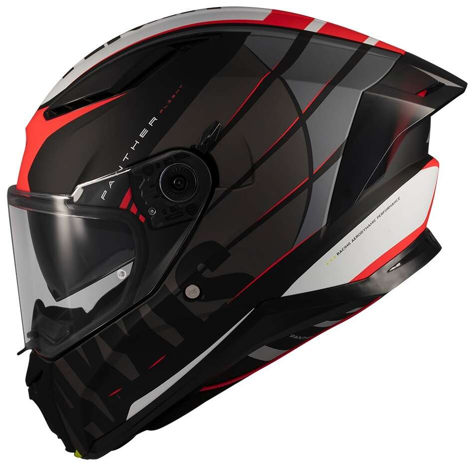 Casque intégral de moto Axxis FF130SV Panther SV Flight B5 Noir Rouge