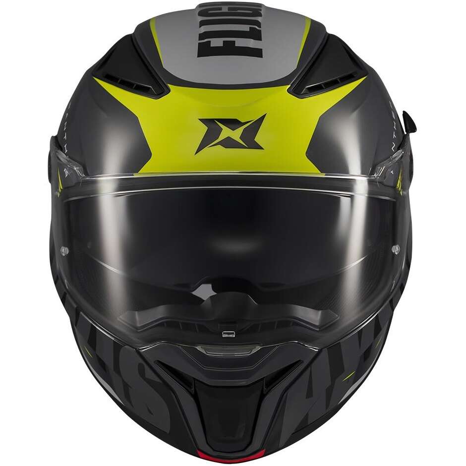 Casque intégral de moto Axxis FF130SV Panther SV Flight C3 Noir Jaune