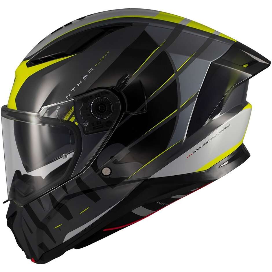 Casque intégral de moto Axxis FF130SV Panther SV Flight C3 Noir Jaune