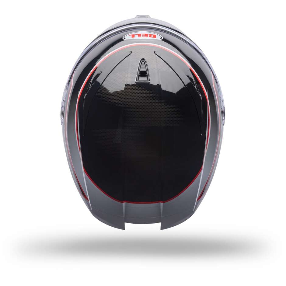 Casque intégral de moto Bell LITHIUM MIPS FLUX blanc noir rouge