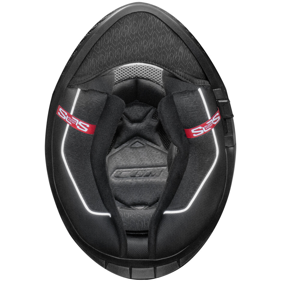Casque intégral de moto CGM 361K AVENT FIBER NEON Rose Bleu clair Jaune fluorescent