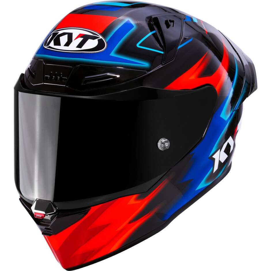 Casque intégral de moto de course Kyt R1R HYPERSPACE noir
