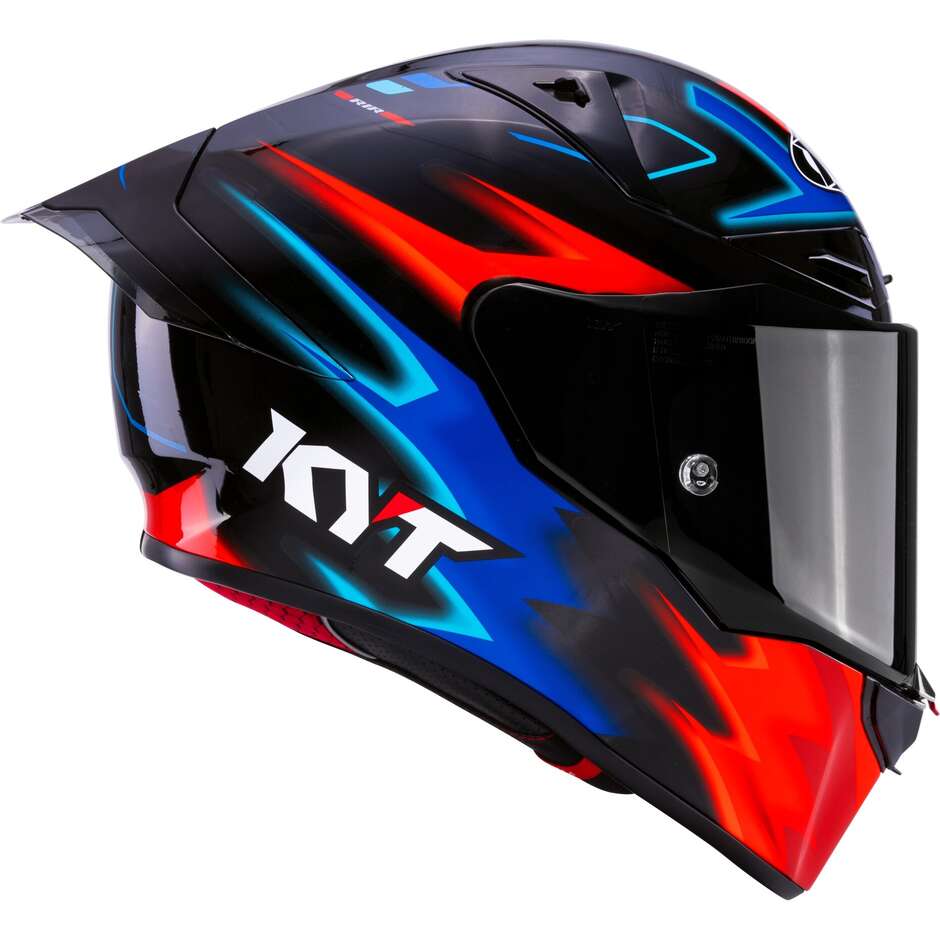 Casque intégral de moto de course Kyt R1R HYPERSPACE noir