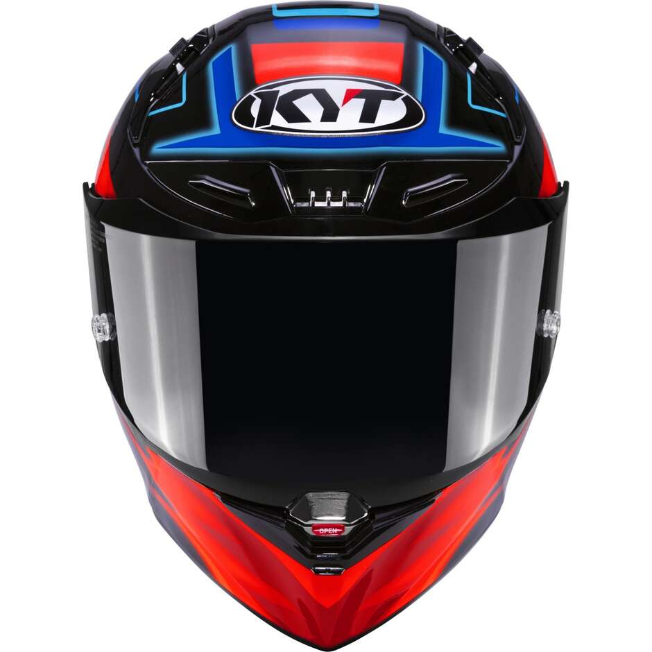 Casque intégral de moto de course Kyt R1R HYPERSPACE noir