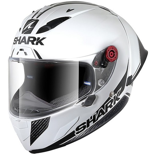 Casque intégral de moto de course Shark RACE-R PRO GP 30tH Anniversary White