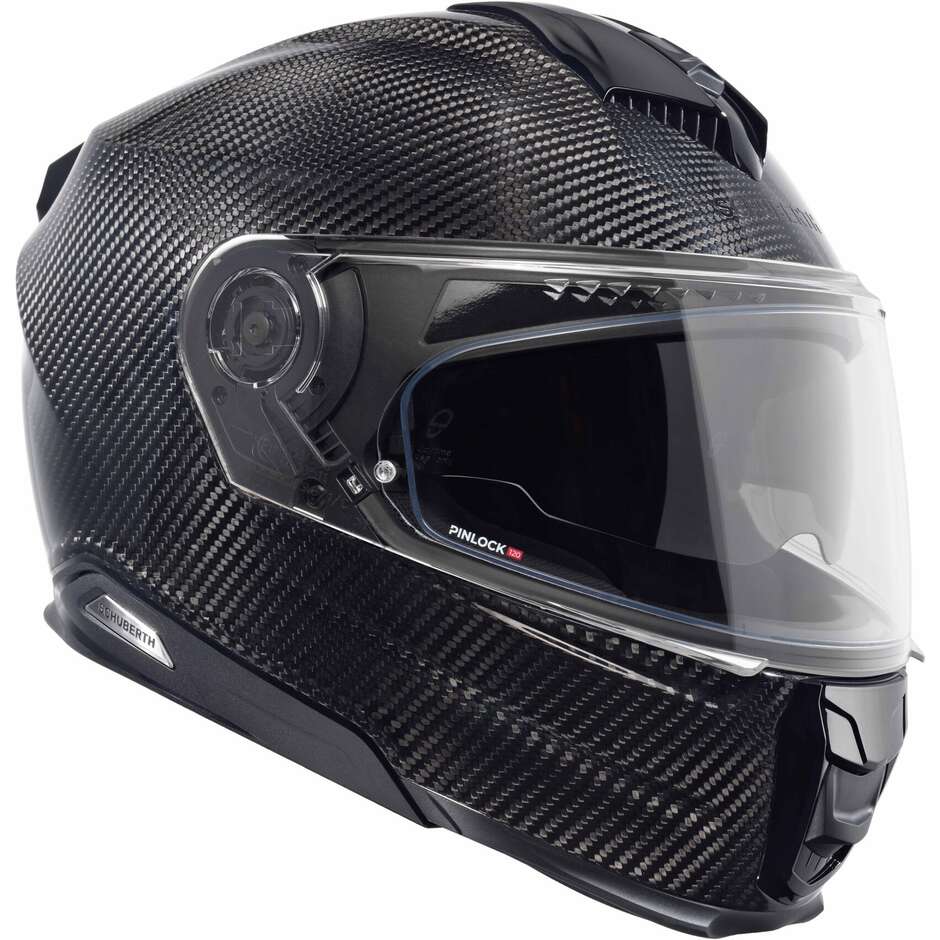 Casque intégral de moto de tourisme Schuberth S3 CARBON, noir brillant