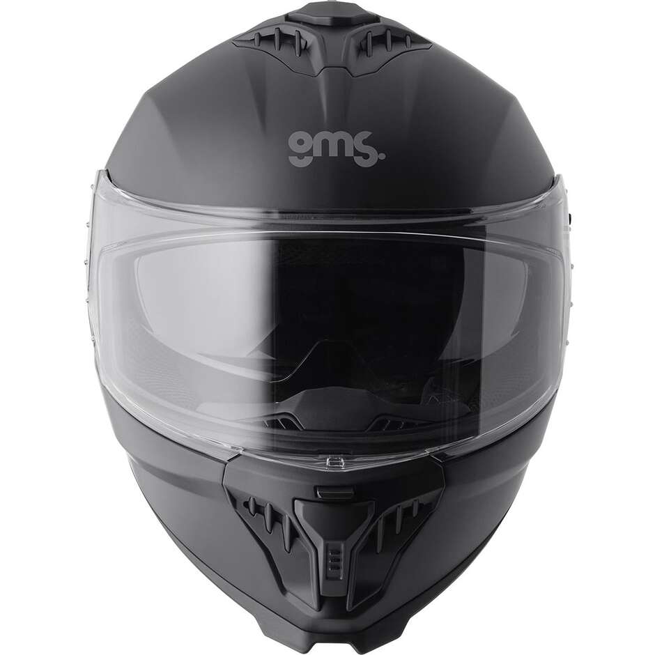 Casque intégral de moto GMS Gelero, noir mat