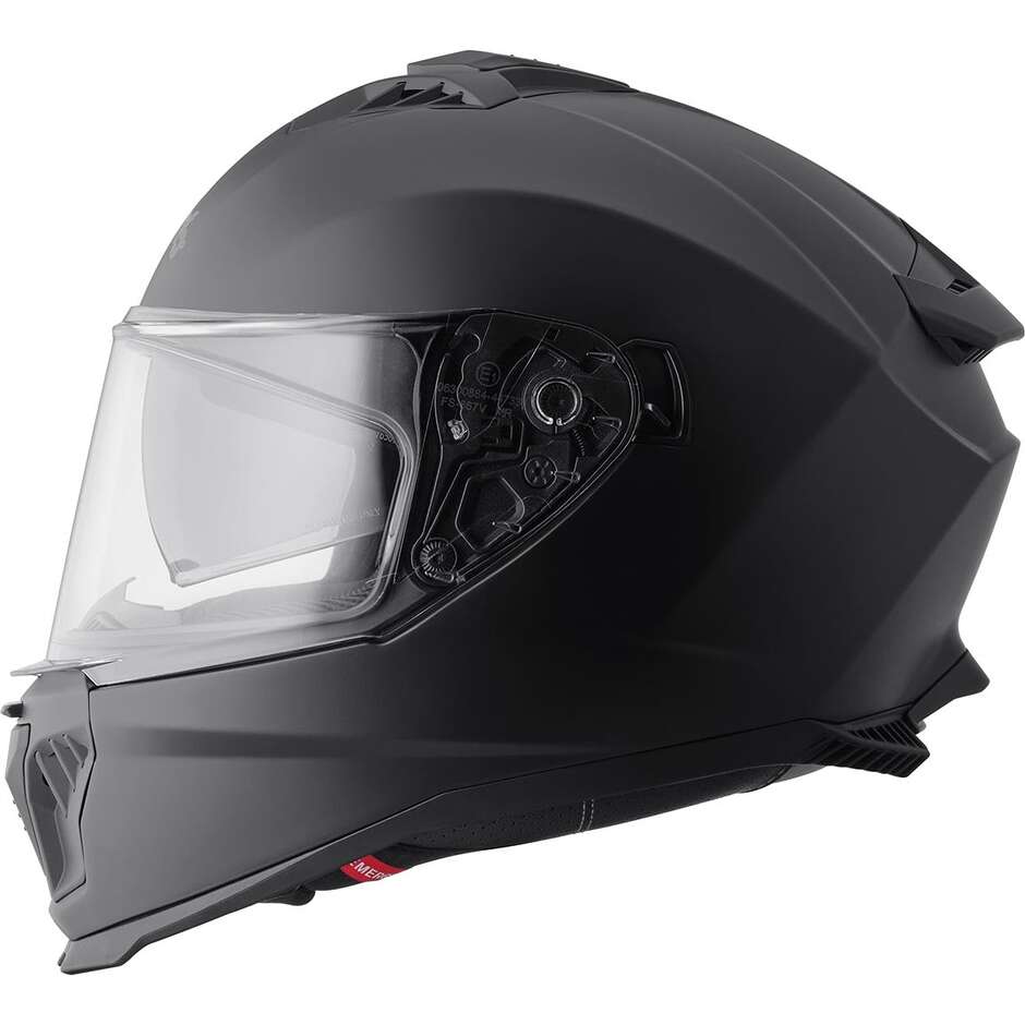 Casque intégral de moto GMS Gelero, noir mat