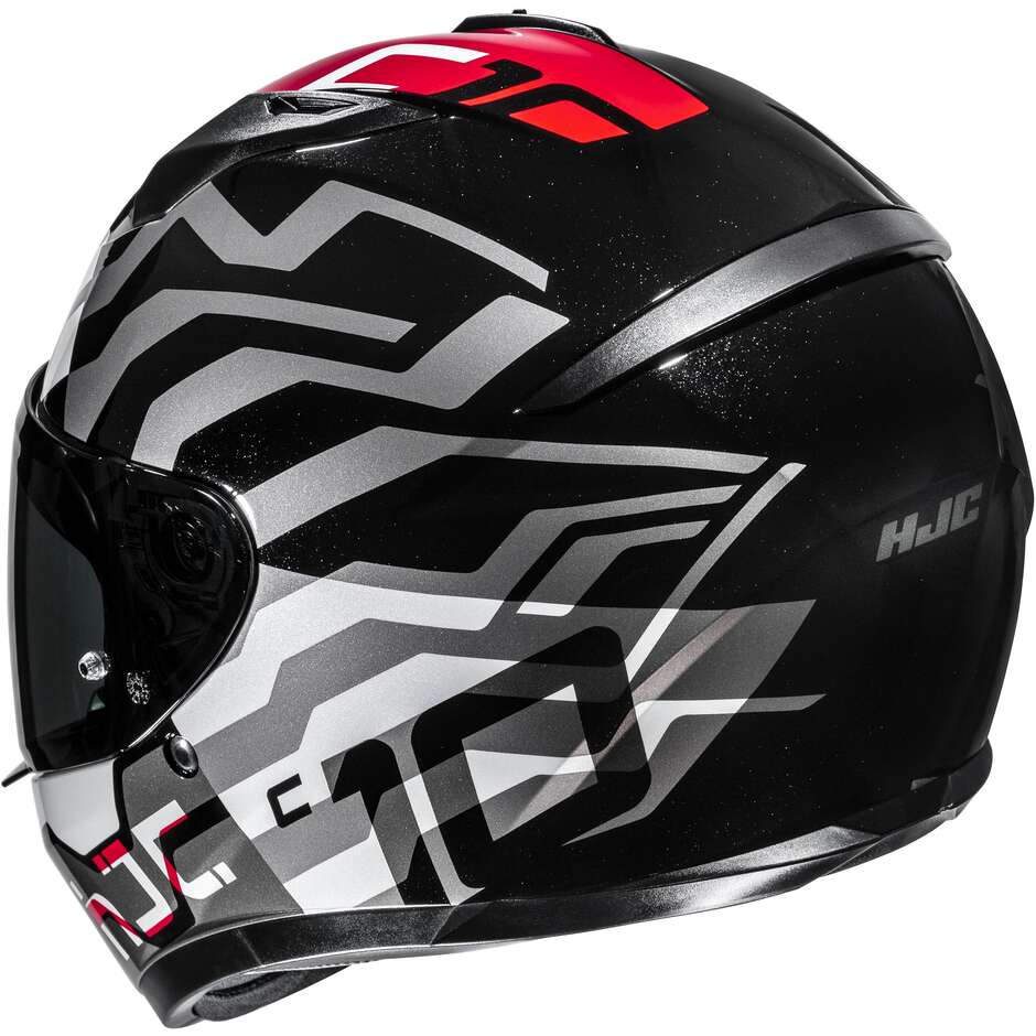 Casque intégral de moto HJC C10 BLADE MC1, rouge