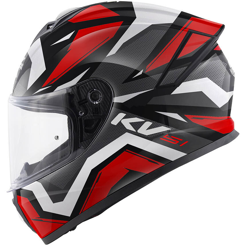 Casque intégral de moto Kappa KV51 INSERT Noir Gris Blanc Rouge