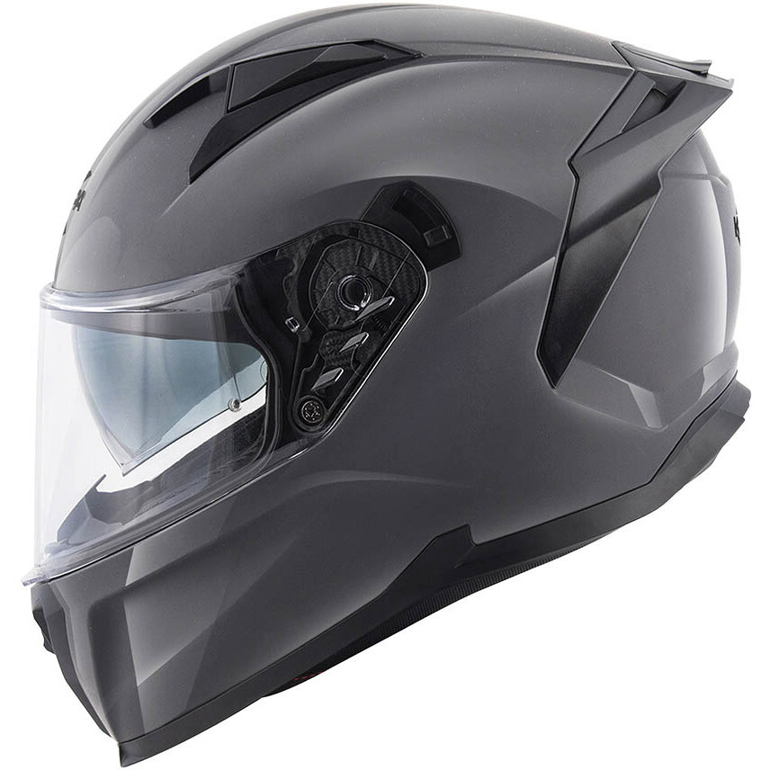 Casque intégral de moto Kappa KV52, gris brillant