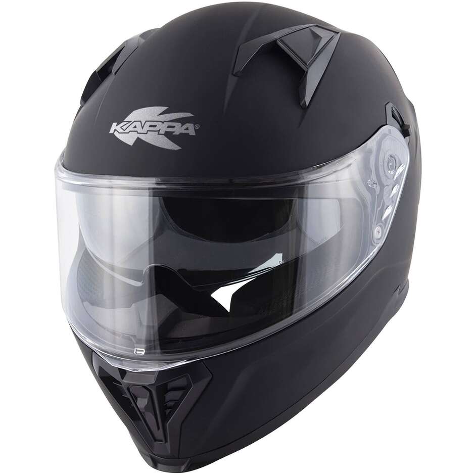Casque intégral de moto Kappa KV52, noir mat
