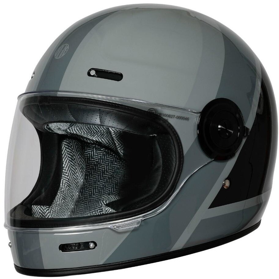 Casque intégral de moto personnalisé Origine VEGA STRONG, gris
