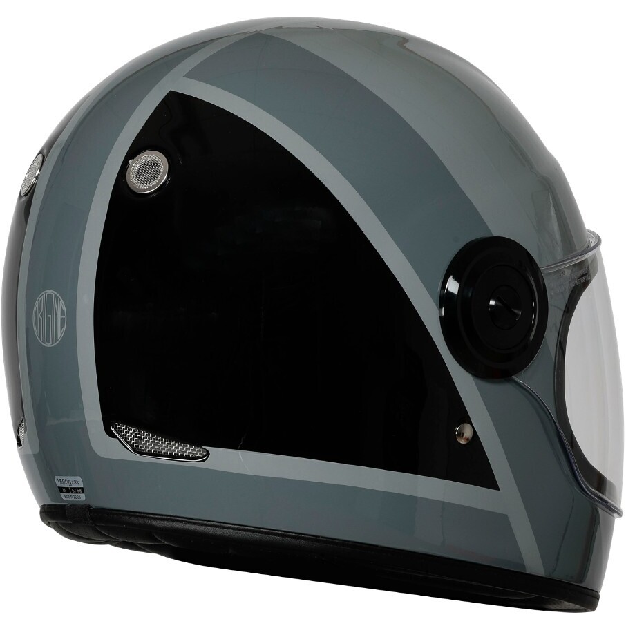 Casque intégral de moto personnalisé Origine VEGA STRONG, gris
