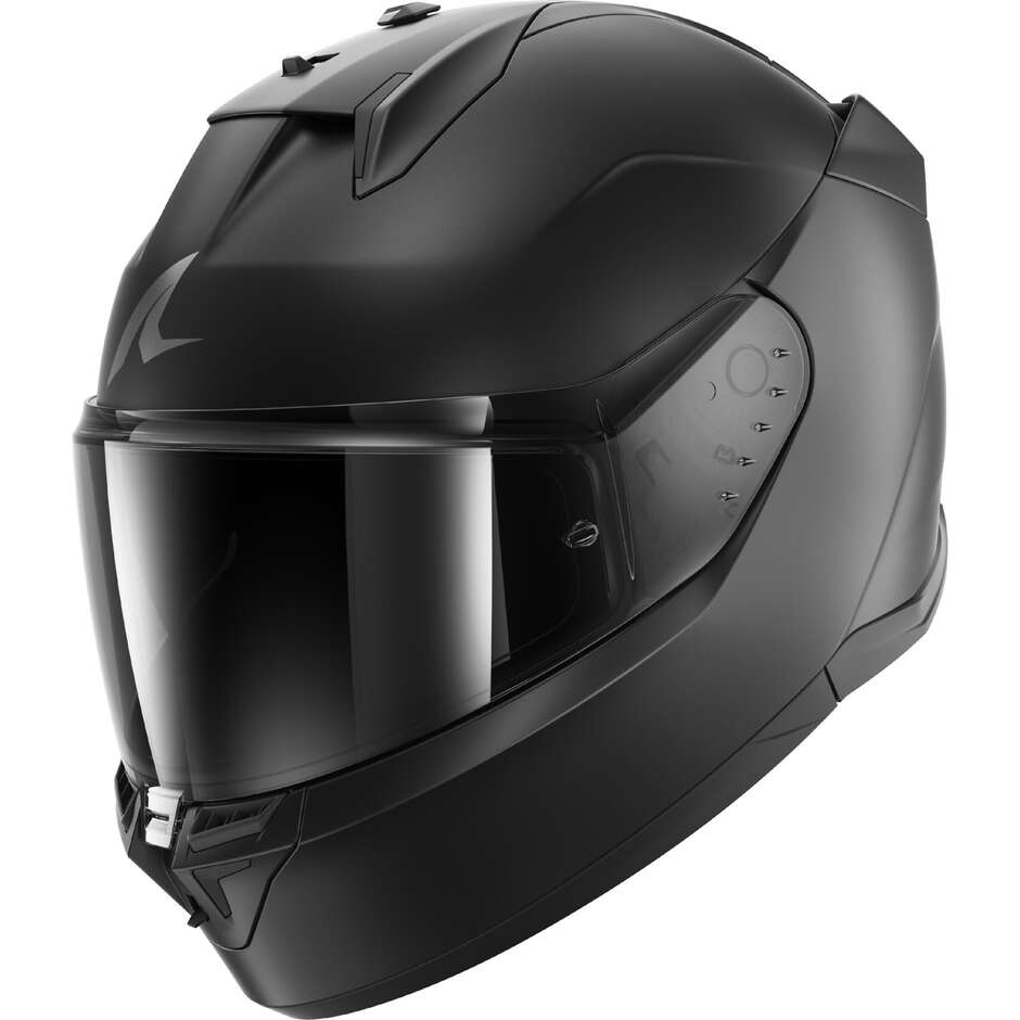Casque intégral de moto Shark D-SKWAL 3 DARK SHADOW, titane mat