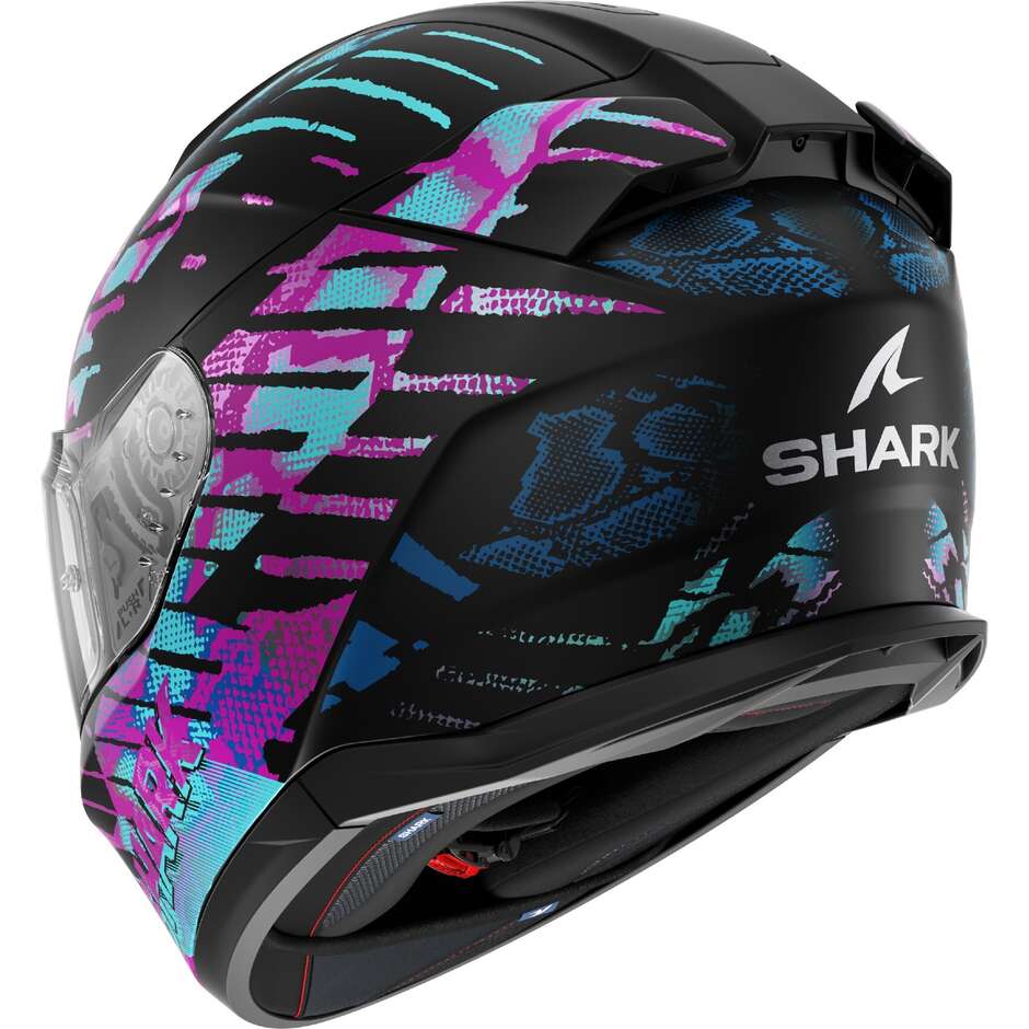 Casque intégral de moto Shark D-SKWAL 3 REPTAIA Noir mat Cameleon