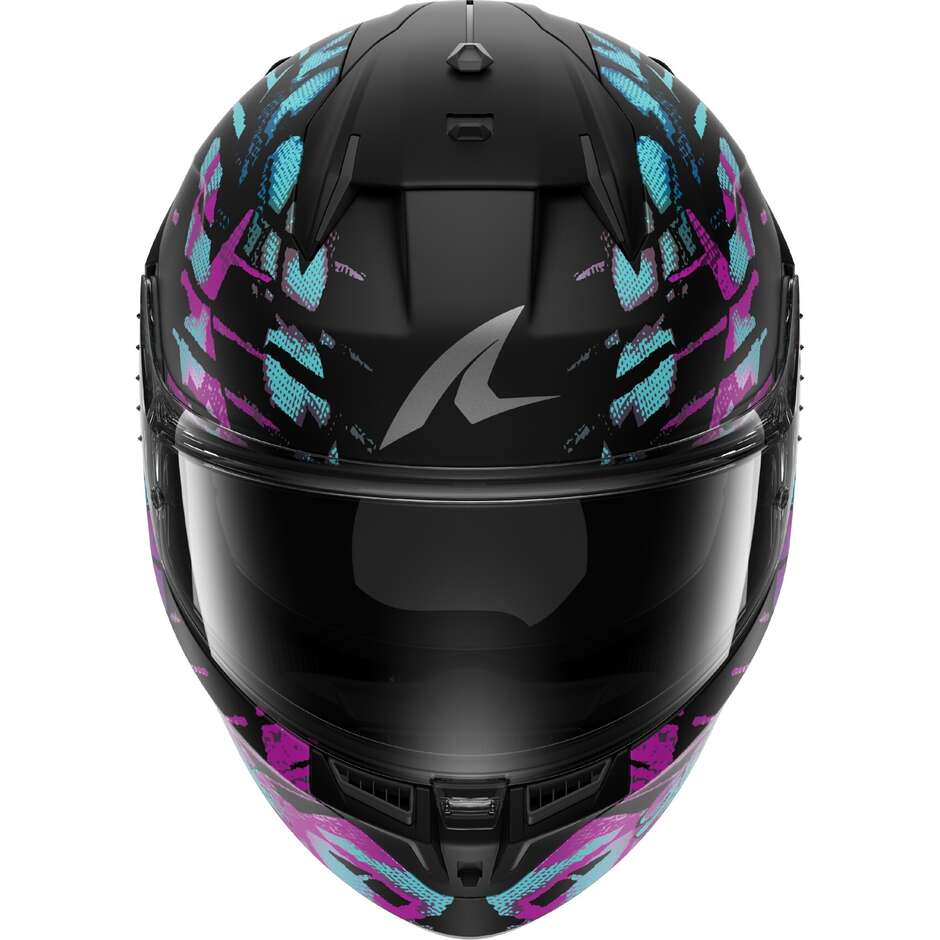 Casque intégral de moto Shark D-SKWAL 3 REPTAIA Noir mat Cameleon