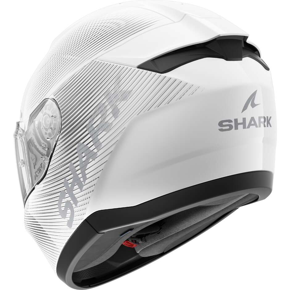 Casque intégral de moto Shark RIDILL 2 SP LYNE blanc argent