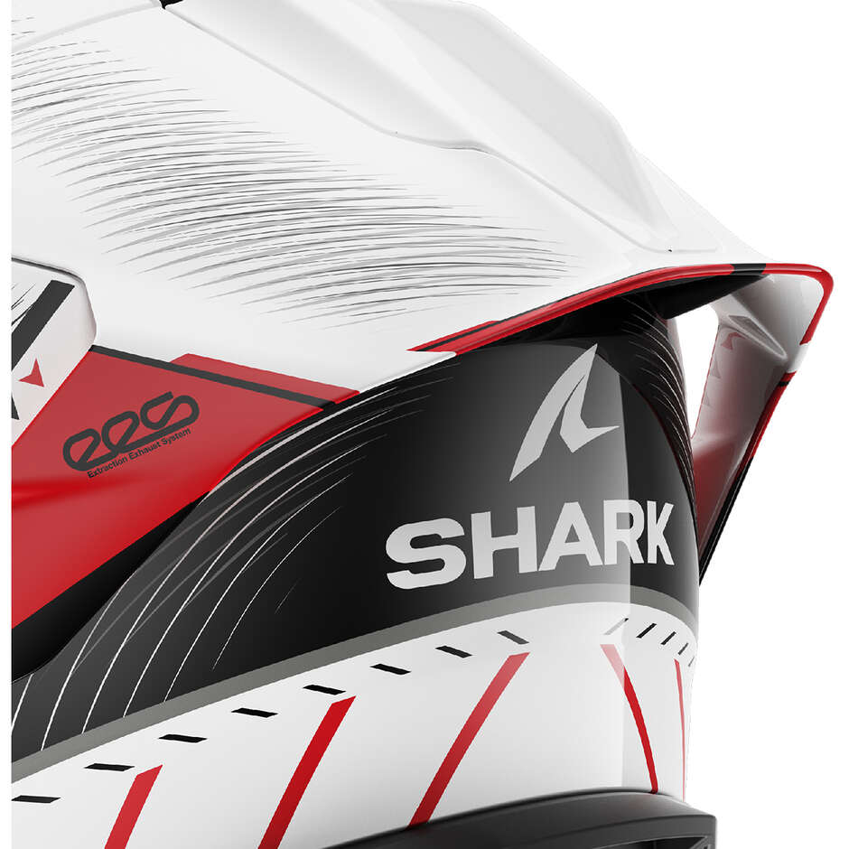 Casque intégral de moto Shark SKWAL CUP SPEED-TECH Blanc Rouge Noir