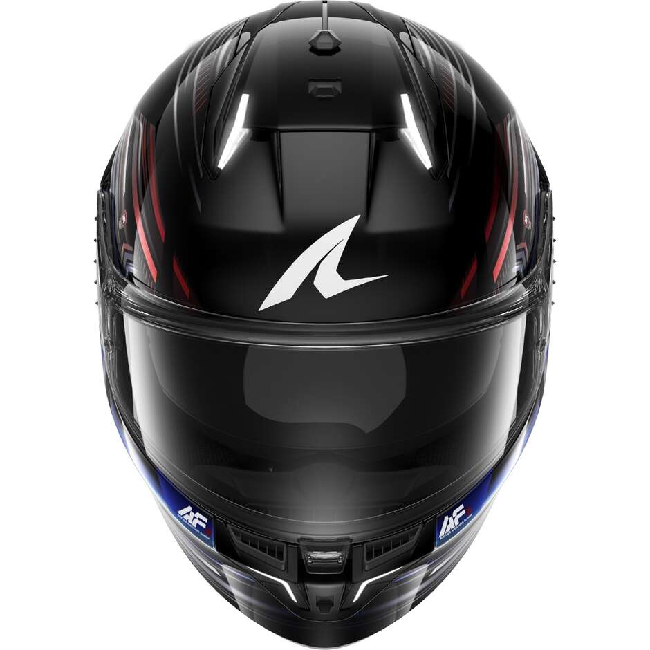 Casque intégral de moto Shark SKWAL i3 LIGHT-BLUR Noir Rouge Bleu
