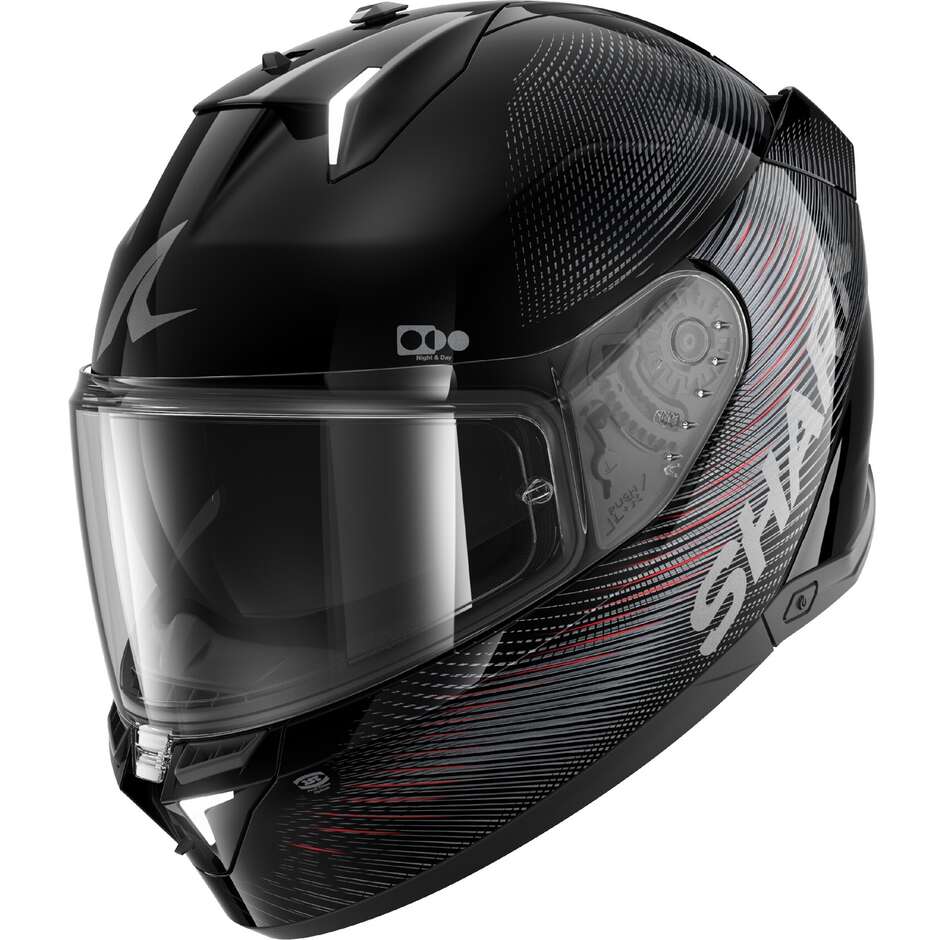 Casque intégral de moto Shark SKWAL i3 SP LYNE Noir Anthracite Rouge