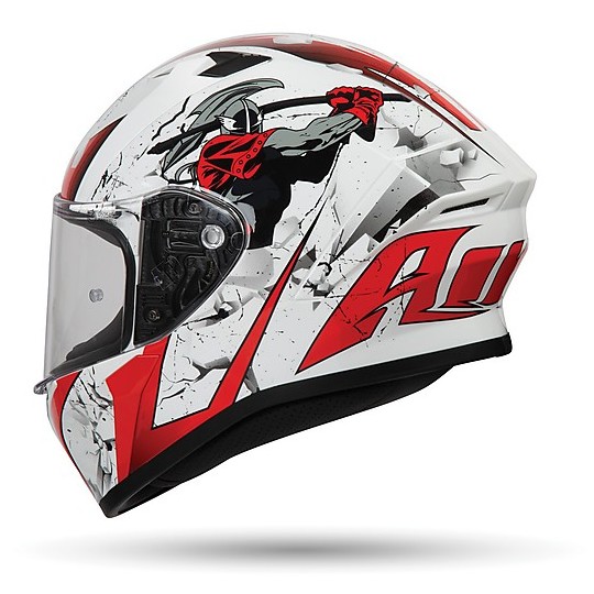 Casque intégral Moto Airoh VALOR JACKPOT Glossy White