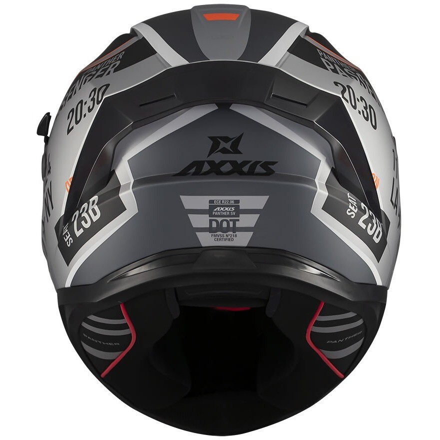 Casque intégral moto Axxis FF130SV Panther SV Passenger A1 Noir/Gris
