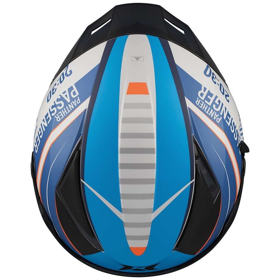Casque intégral moto Axxis FF130SV Panther SV Passenger A7, bleu clair