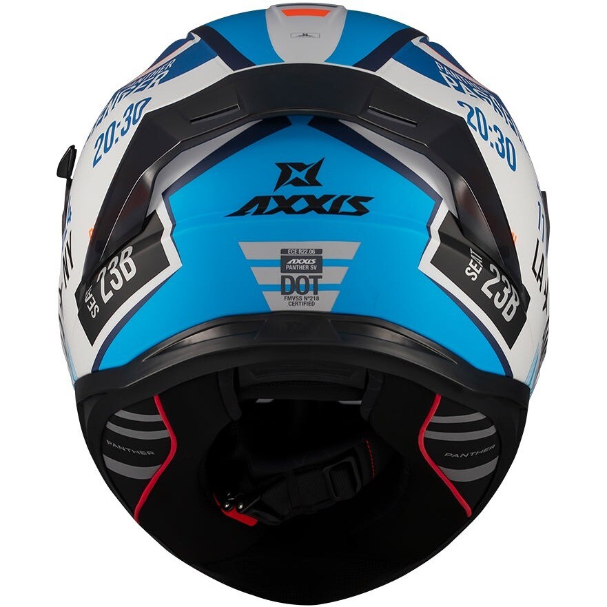 Casque intégral moto Axxis FF130SV Panther SV Passenger A7, bleu clair