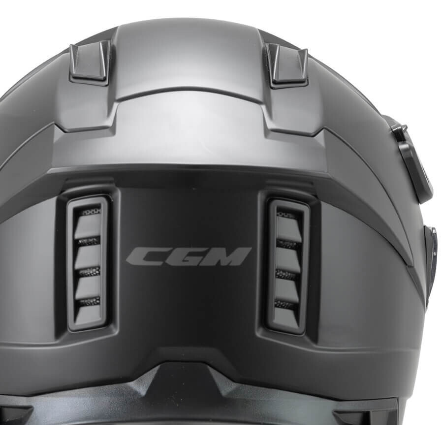 Casque intégral moto CGM 366A DUAL MONO, noir mat